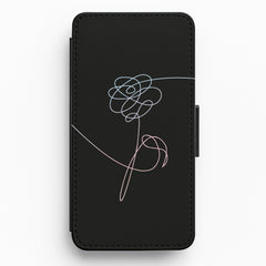 Love Yourself Flower - K Pop Flip Wallet Phone Case
