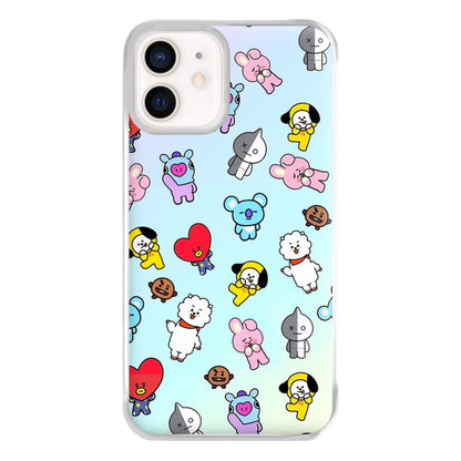 BT21 Collage - K Pop Phone Case for iPhone 12 Mini