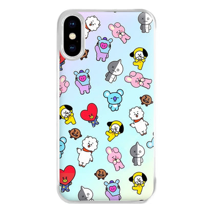 BT21 Collage - K Pop Phone Case for iPhone XS Max