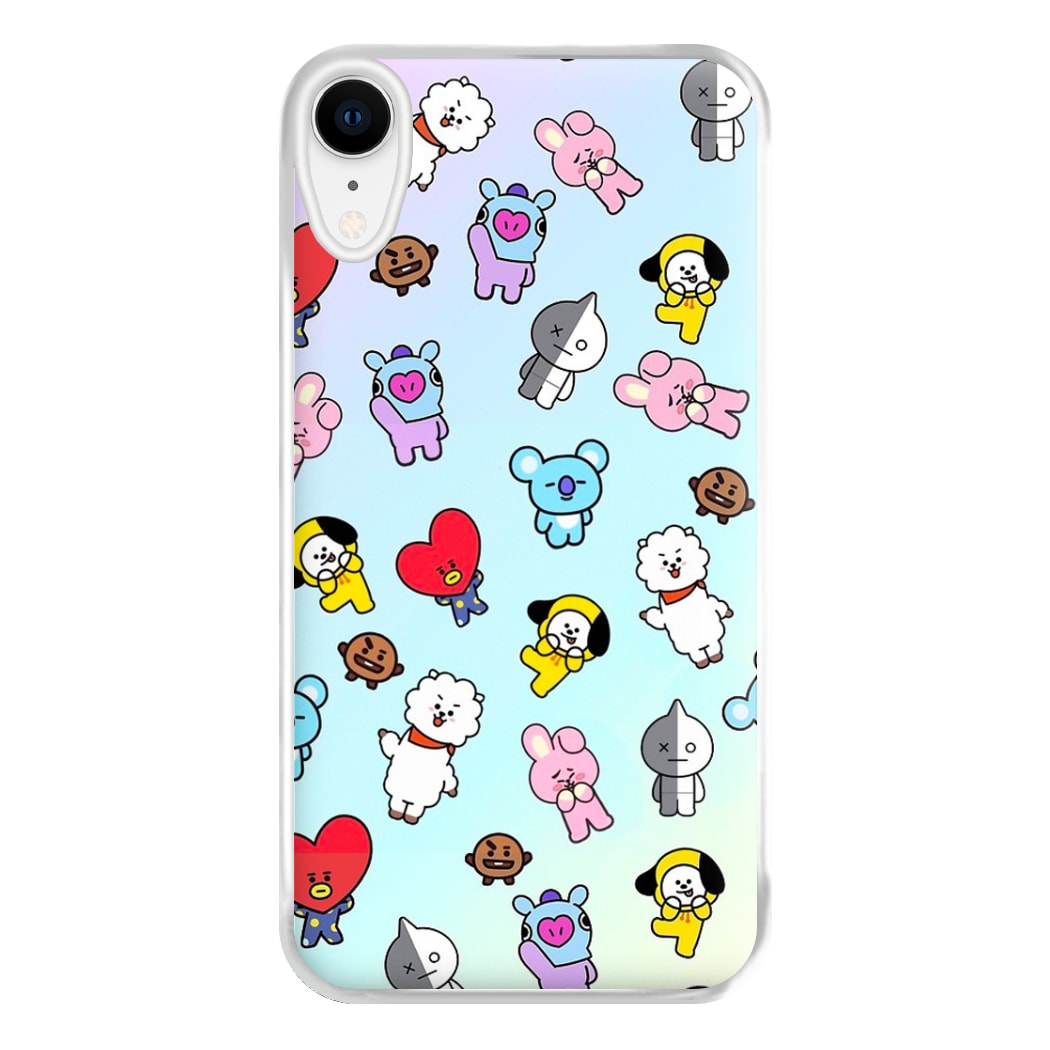 BT21 Collage - K Pop Phone Case for iPhone XR