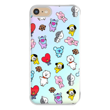 BT21 Collage - K Pop Phone Case for iPhone 6 / 7 / 8 / SE