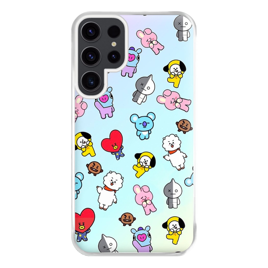 BT21 Collage - K Pop Phone Case for Galaxy S23 Ultra