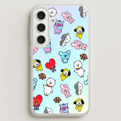 BT21 Collage - K Pop Phone Case for Galaxy S25FE
