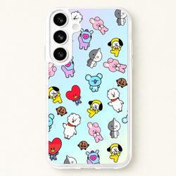 BT21 Collage - K Pop Phone Case for Galaxy S26