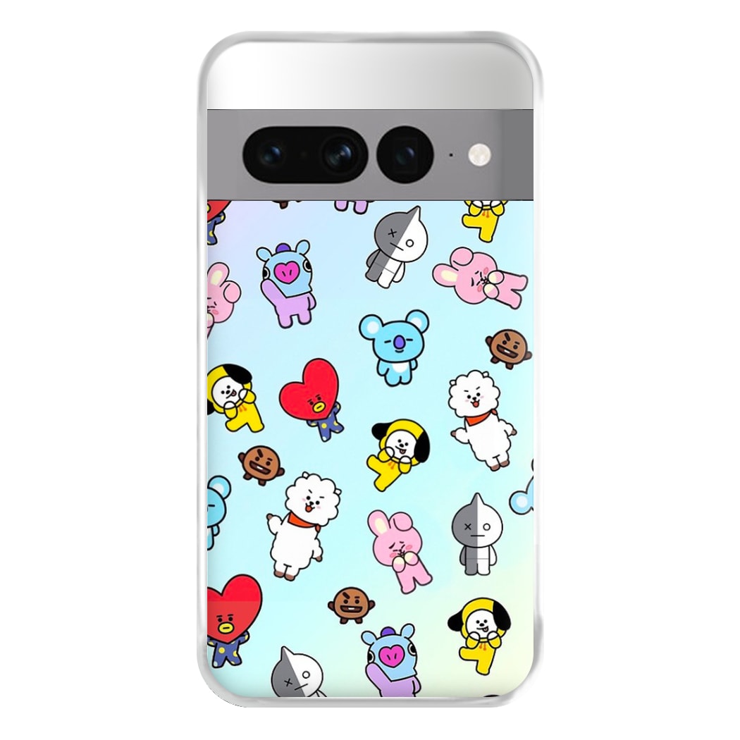 BT21 Collage - K Pop Phone Case for Google Pixel 7 Pro