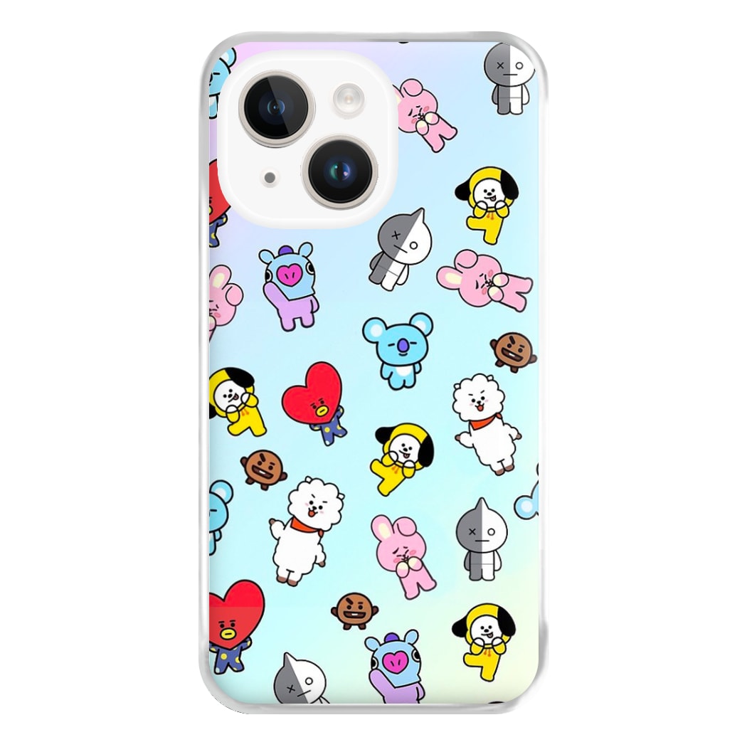 BT21 Collage - K Pop Phone Case for iPhone 14 Plus