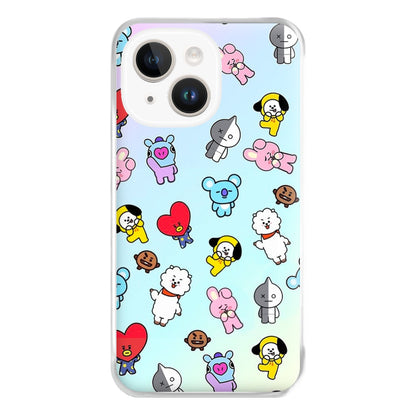 BT21 Collage - K Pop Phone Case for iPhone 14 Plus