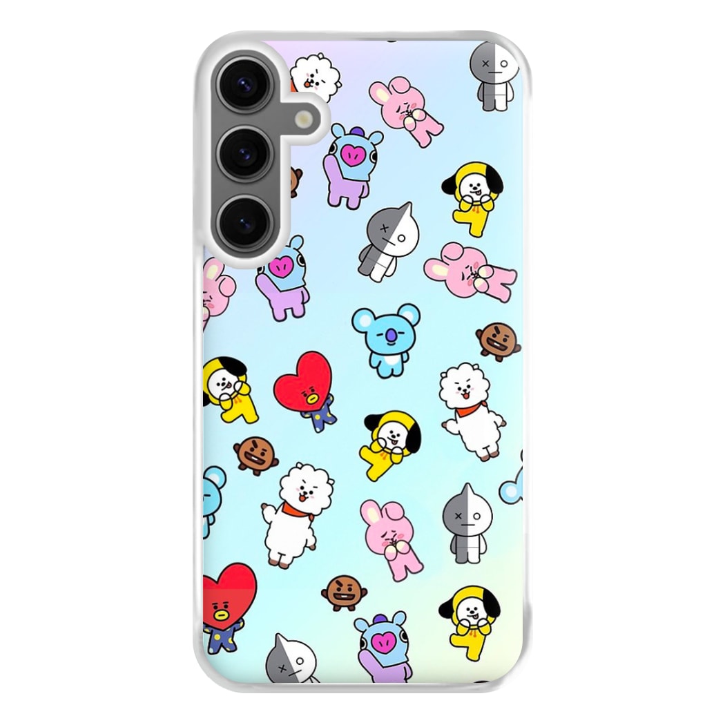 BT21 Collage - K Pop Phone Case for Galaxy S24FE