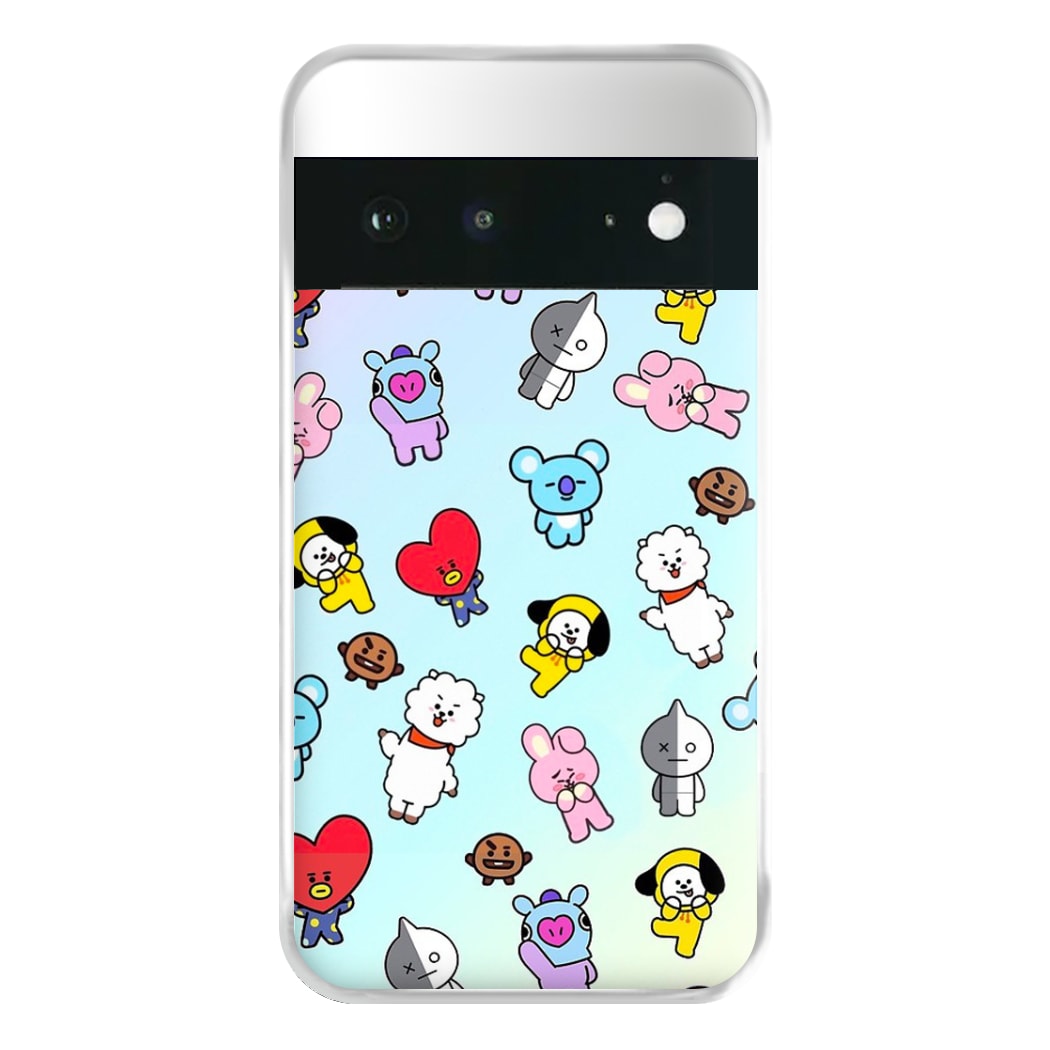 BT21 Collage - K Pop Phone Case for Google Pixel 6a