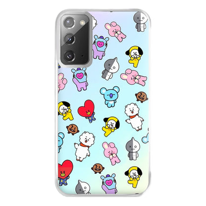 BT21 Collage - K Pop Phone Case for Galaxy Note 20 Ultra