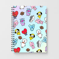 BT21 Collage - K Pop Notebook