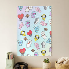 BT21 Collage - K Pop Poster