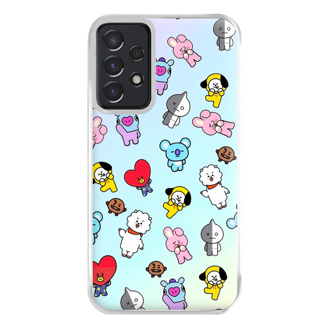 BT21 Collage - K Pop Phone Case for Galaxy A52 / A52s