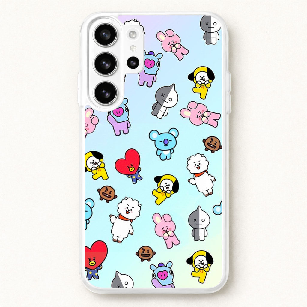BT21 Collage - K Pop Phone Case for Galaxy S26 Ultra