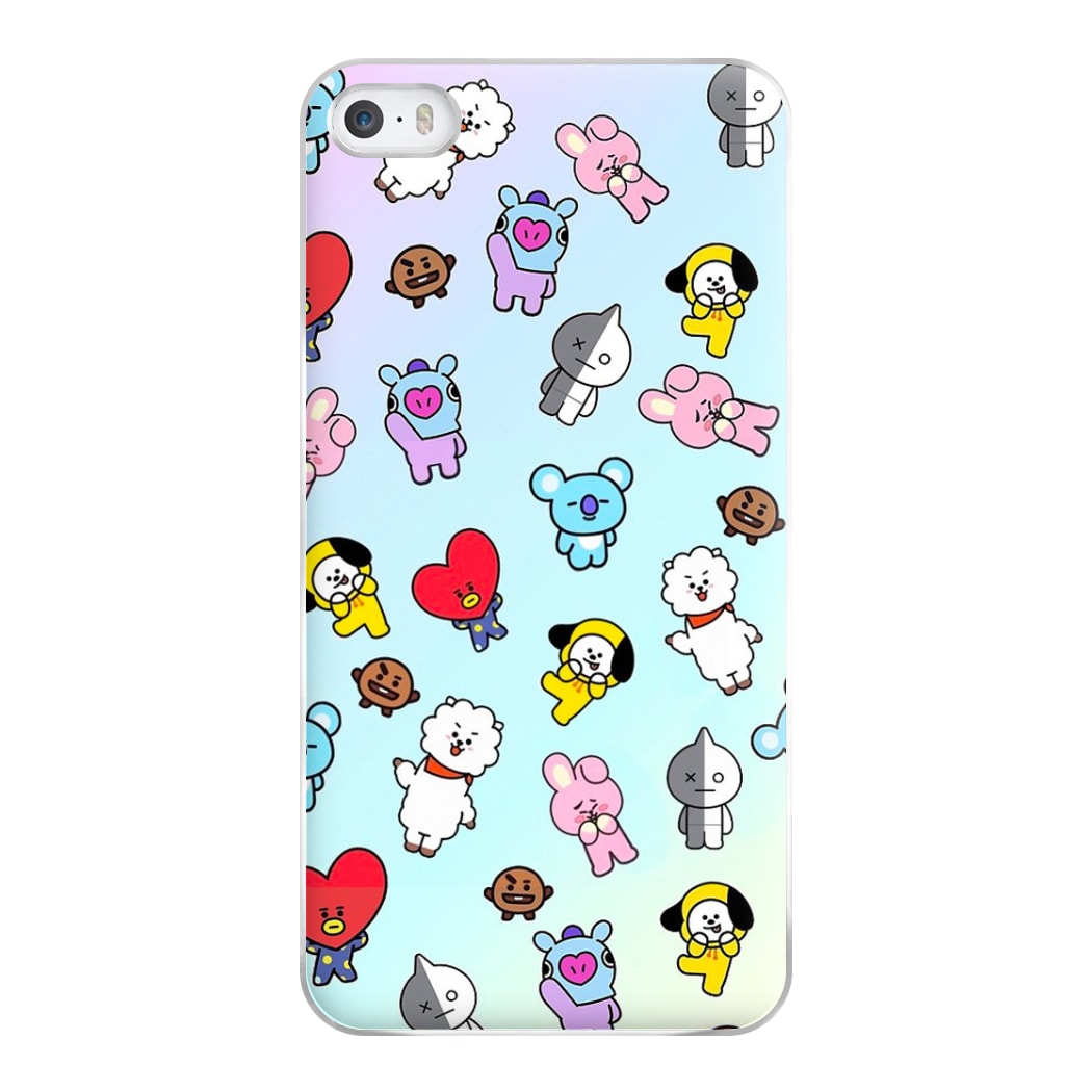 BT21 Collage - K Pop Phone Case for iPhone 5 / 5s / SE 2016