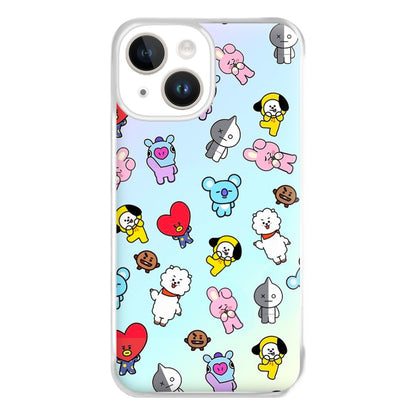 BT21 Collage - K Pop Phone Case for iPhone 14