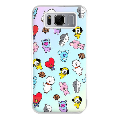 BT21 Collage - K Pop Phone Case for Galaxy S8 Plus