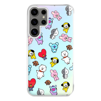 BT21 Collage - K Pop Phone Case for Galaxy S24 Ultra