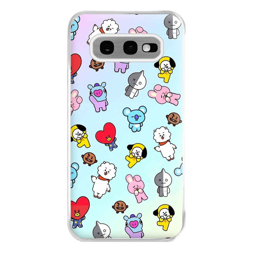 BT21 Collage - K Pop Phone Case for Galaxy S10e