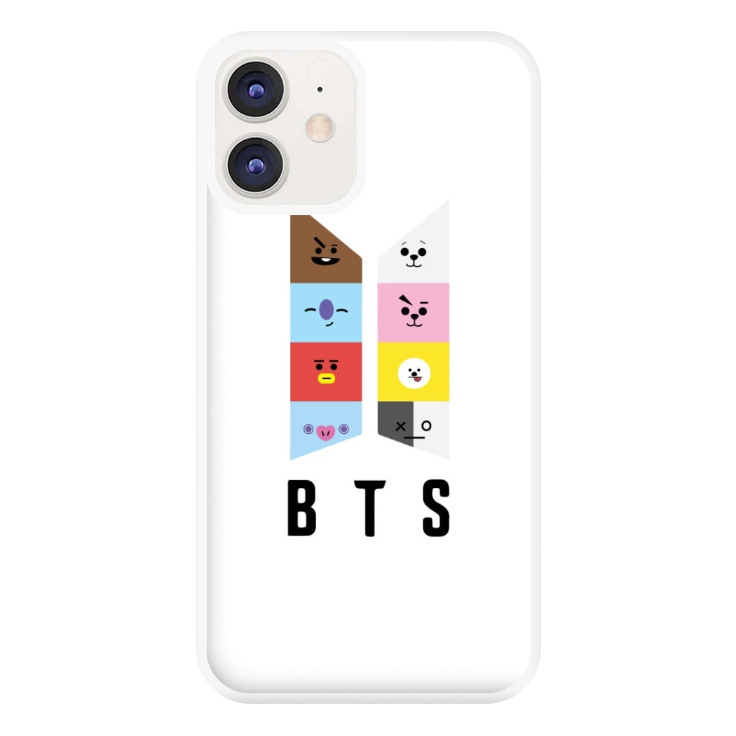 BT21 K-Pop Band Logo Phone Case for iPhone 12 / 12 Pro