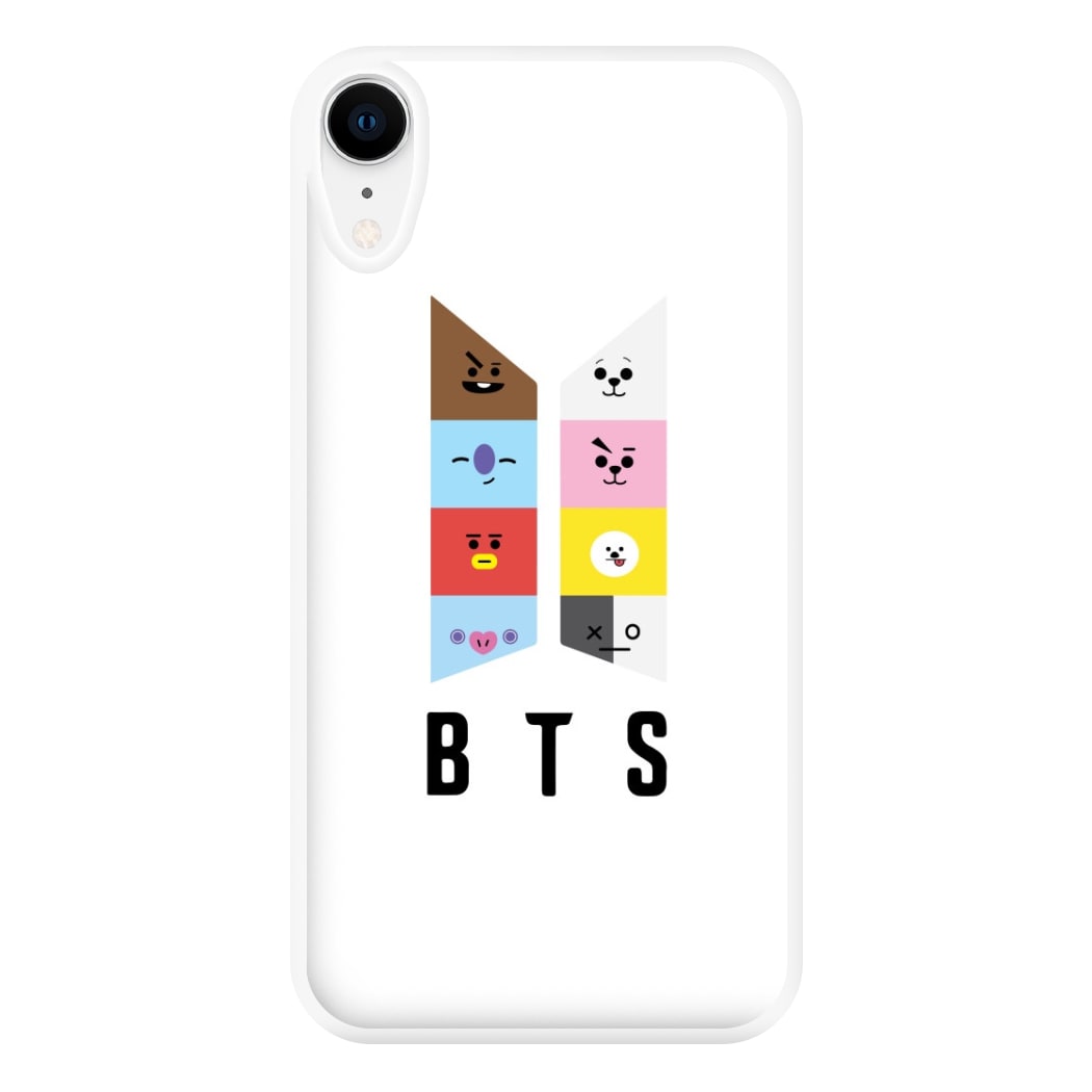 BT21 K-Pop Band Logo Phone Case for iPhone XR