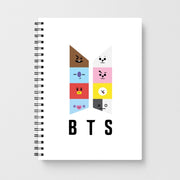 BT21 K-Pop Band Logo Notebook 1
