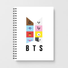 BT21 K-Pop Band Logo Notebook