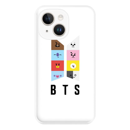 BT21 K-Pop Band Logo Phone Case for iPhone 14 Plus