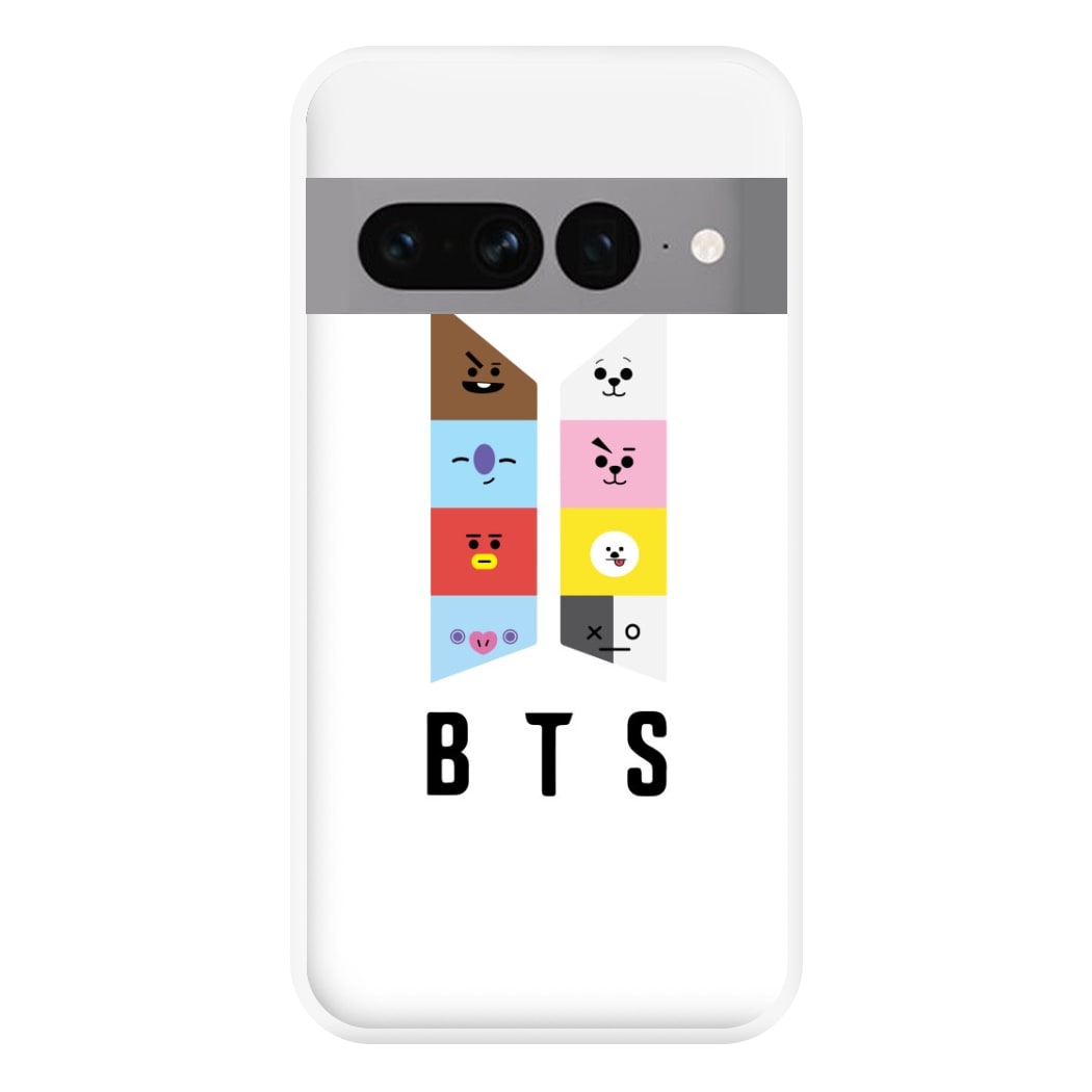 BT21 K-Pop Band Logo Phone Case for Google Pixel 7 Pro