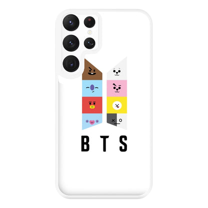 BT21 K-Pop Band Logo Phone Case for Galaxy S22 Ultra