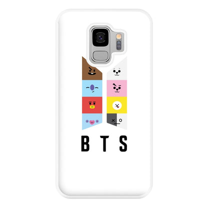 BT21 K-Pop Band Logo Phone Case for Galaxy S9 Plus