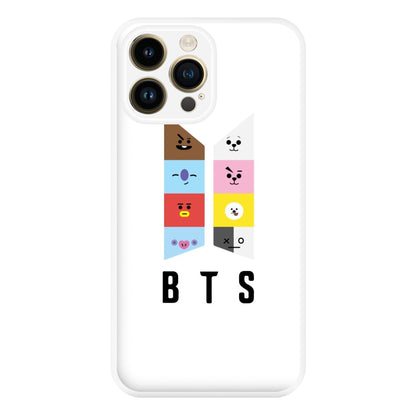 BT21 K-Pop Band Logo Phone Case for iPhone 14 Pro Max