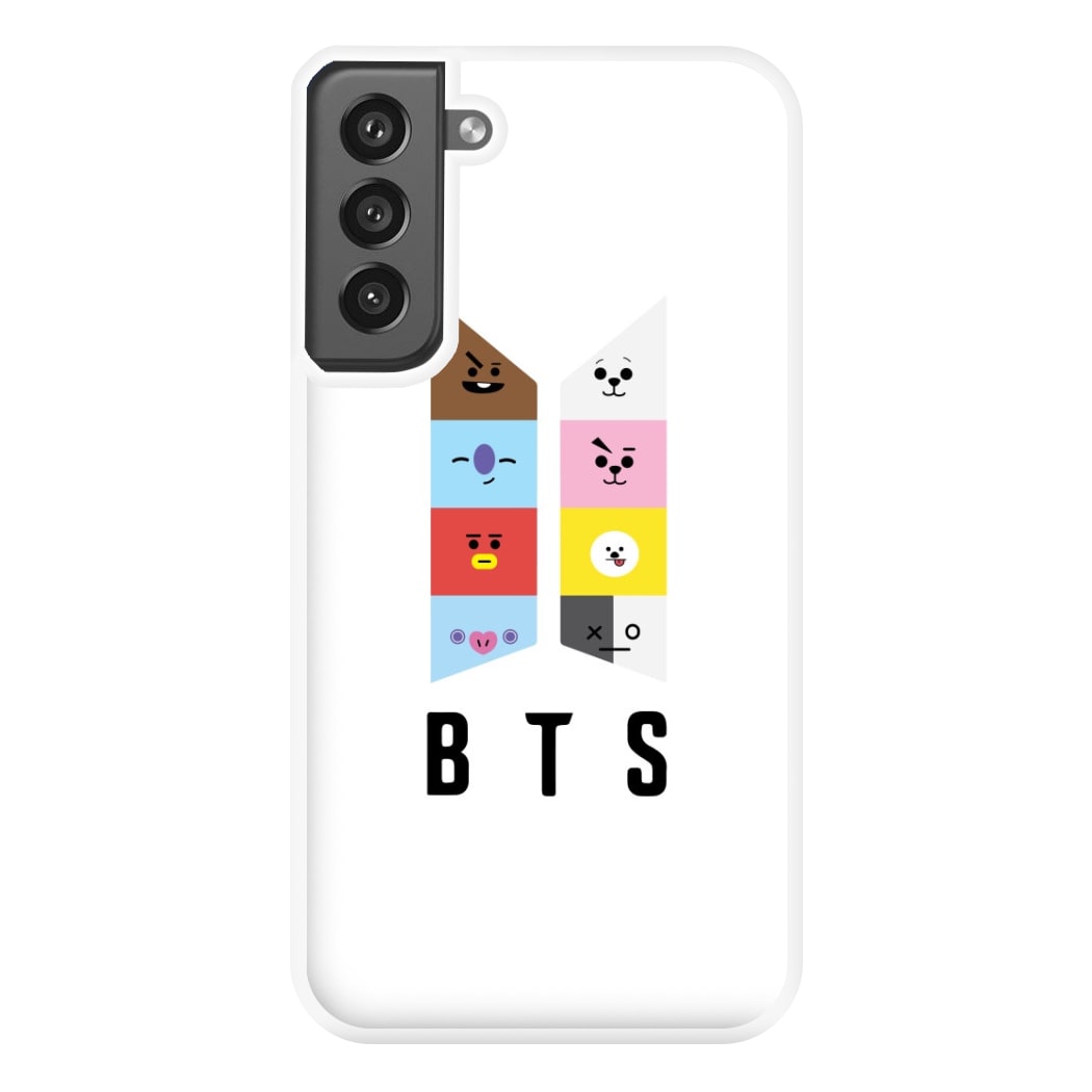 BT21 K-Pop Band Logo Phone Case for Galaxy S21FE