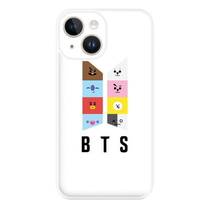 BT21 K-Pop Band Logo Phone Case for iPhone 14