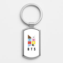BT21 K-Pop Band Logo Luxury Keyring