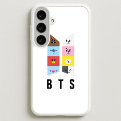 BT21 K-Pop Band Logo Phone Case for Galaxy S25FE