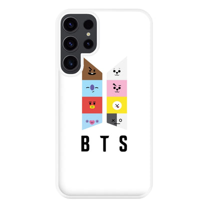 BT21 K-Pop Band Logo Phone Case for Galaxy S23 Ultra