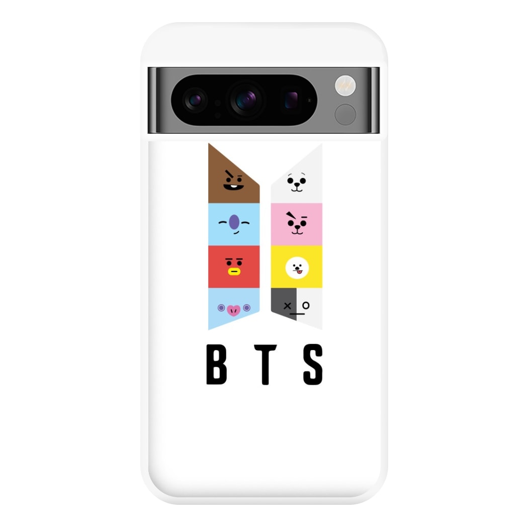 BT21 K-Pop Band Logo Phone Case for Google Pixel 8 Pro