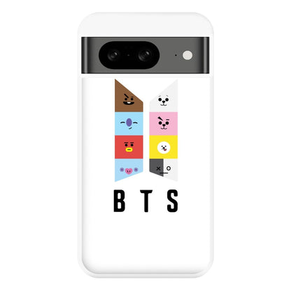 BT21 K-Pop Band Logo Phone Case for Google Pixel 8