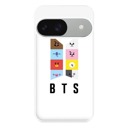 BT21 K-Pop Band Logo Phone Case for Google Pixel 9 / 9 Pro