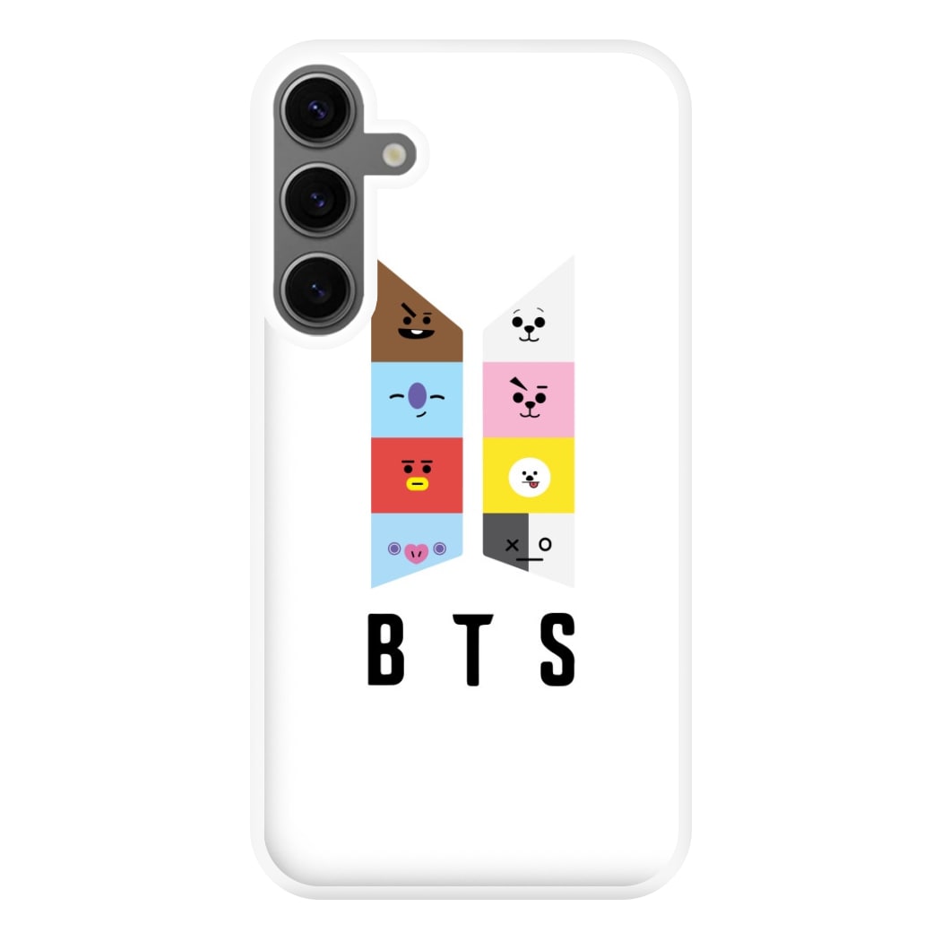 BT21 K-Pop Band Logo Phone Case for Galaxy S24FE