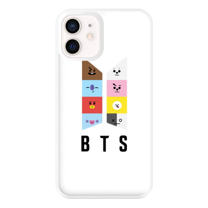 BT21 K-Pop Band Logo Phone Case for iPhone 12 Mini