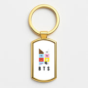 BT21 K-Pop Band Logo Luxury Keyring 3