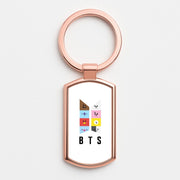 BT21 K-Pop Band Logo Luxury Keyring 4