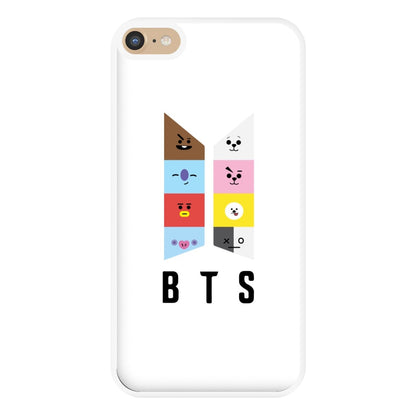 BT21 K-Pop Band Logo Phone Case for iPhone 6 Plus / 7 Plus / 8 Plus