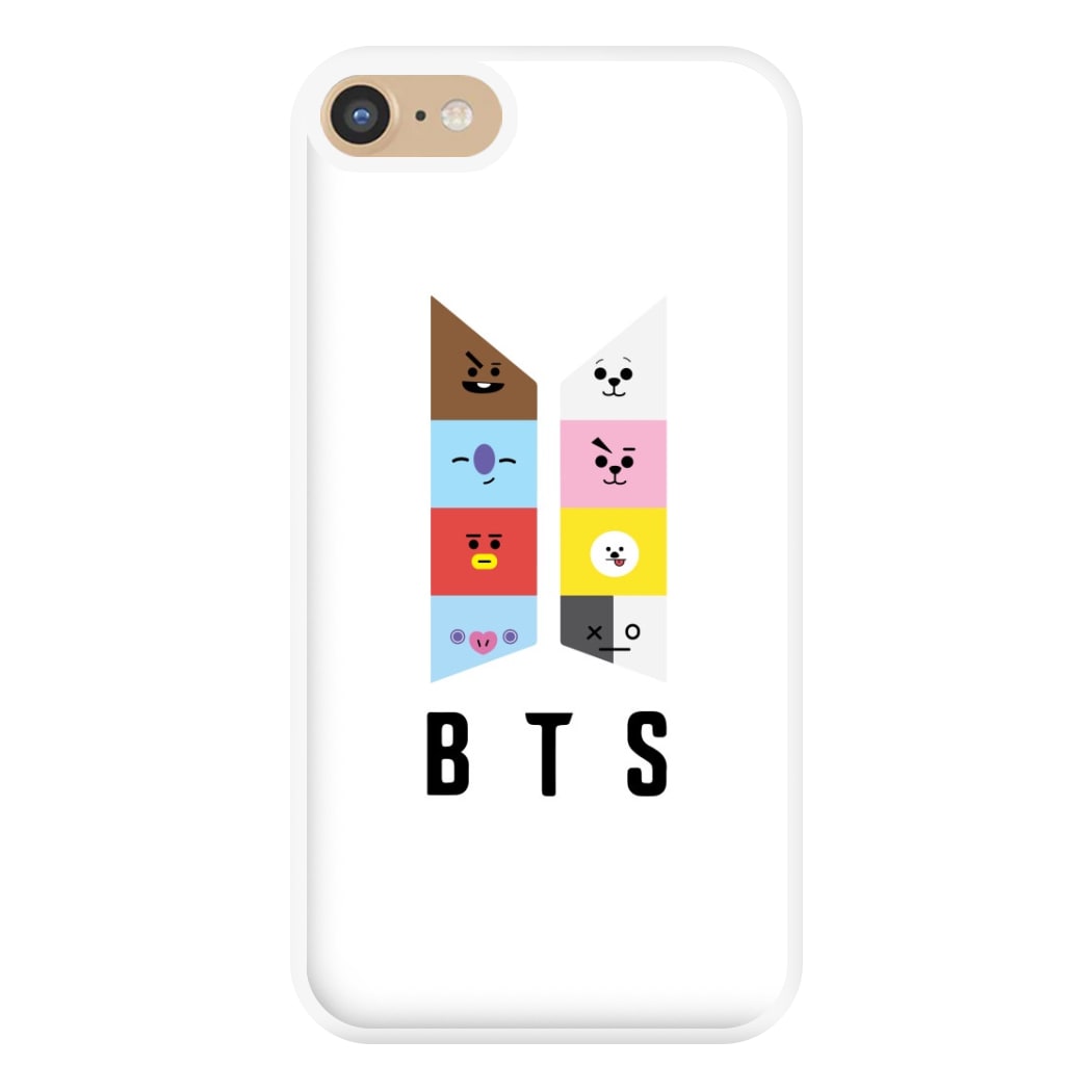 BT21 K-Pop Band Logo Phone Case for iPhone 6 / 7 / 8 / SE