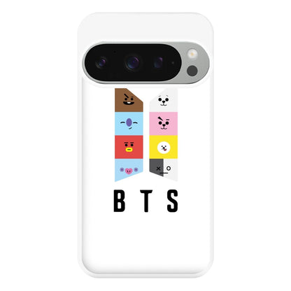 BT21 K-Pop Band Logo Phone Case for Google Pixel 9 Pro XL