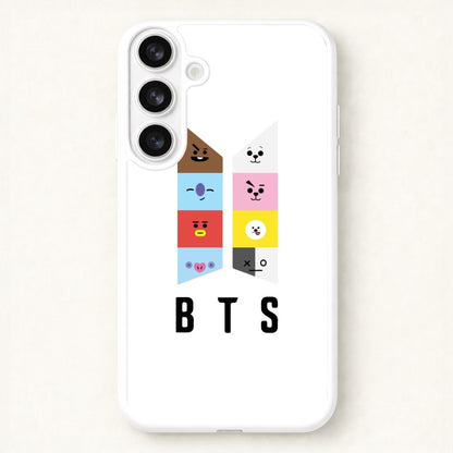 BT21 K-Pop Band Logo Phone Case for Galaxy S26