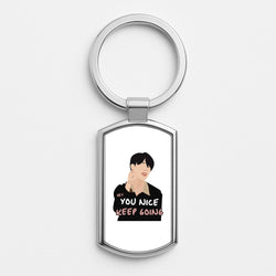 You Nice Keep Going - K Pop Silver Keyring