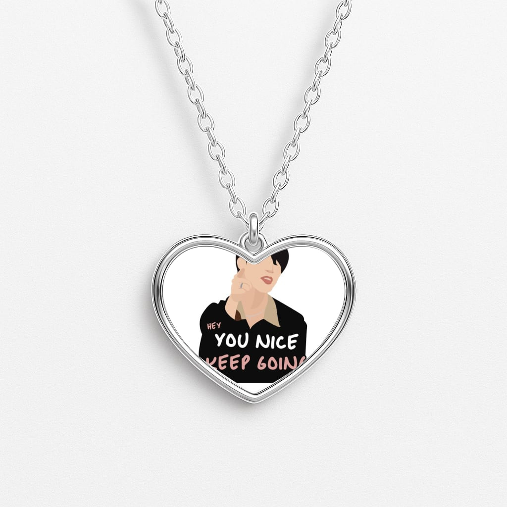 You Nice Keep Going - K Pop Heart Necklace